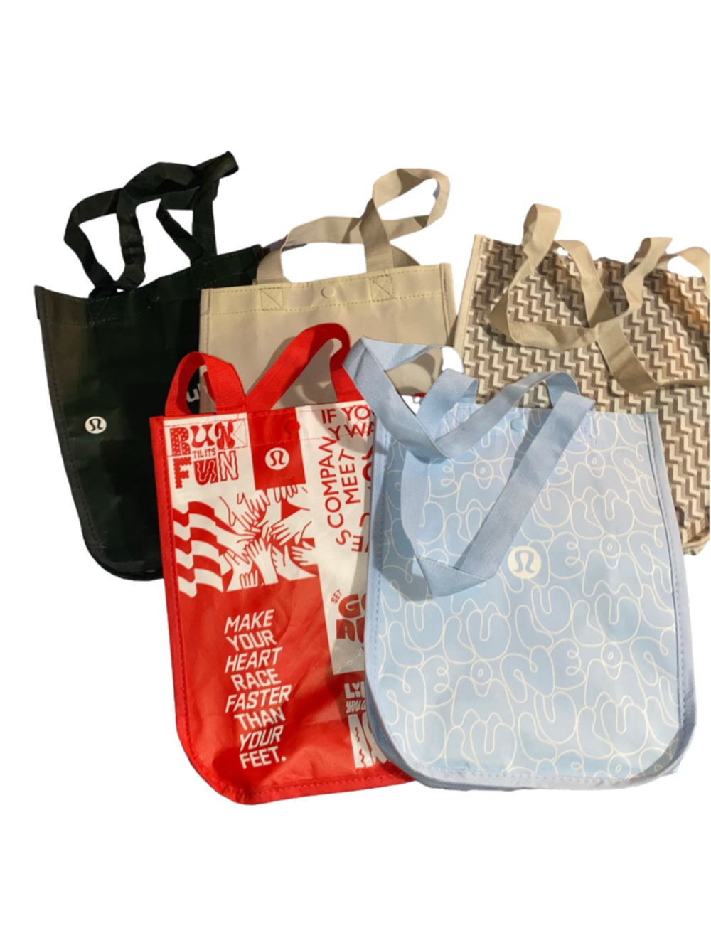 Women's Lululemon Tote Bag Set 14” Multi-color